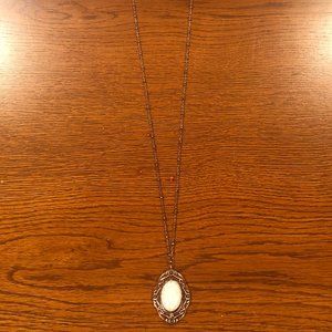 BKE Long Reversible Stone Necklace in Copper Multi
